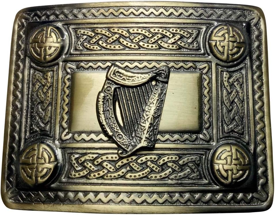 Cintura Uomo Stile Highland Real Leather Cintura Scozzese Per Kilt In Vera Pelle Nera - Stile Massonico, Senza Fibbia, Made In UK Cintura Pelle Nera Senza Fibbia - Foto 9