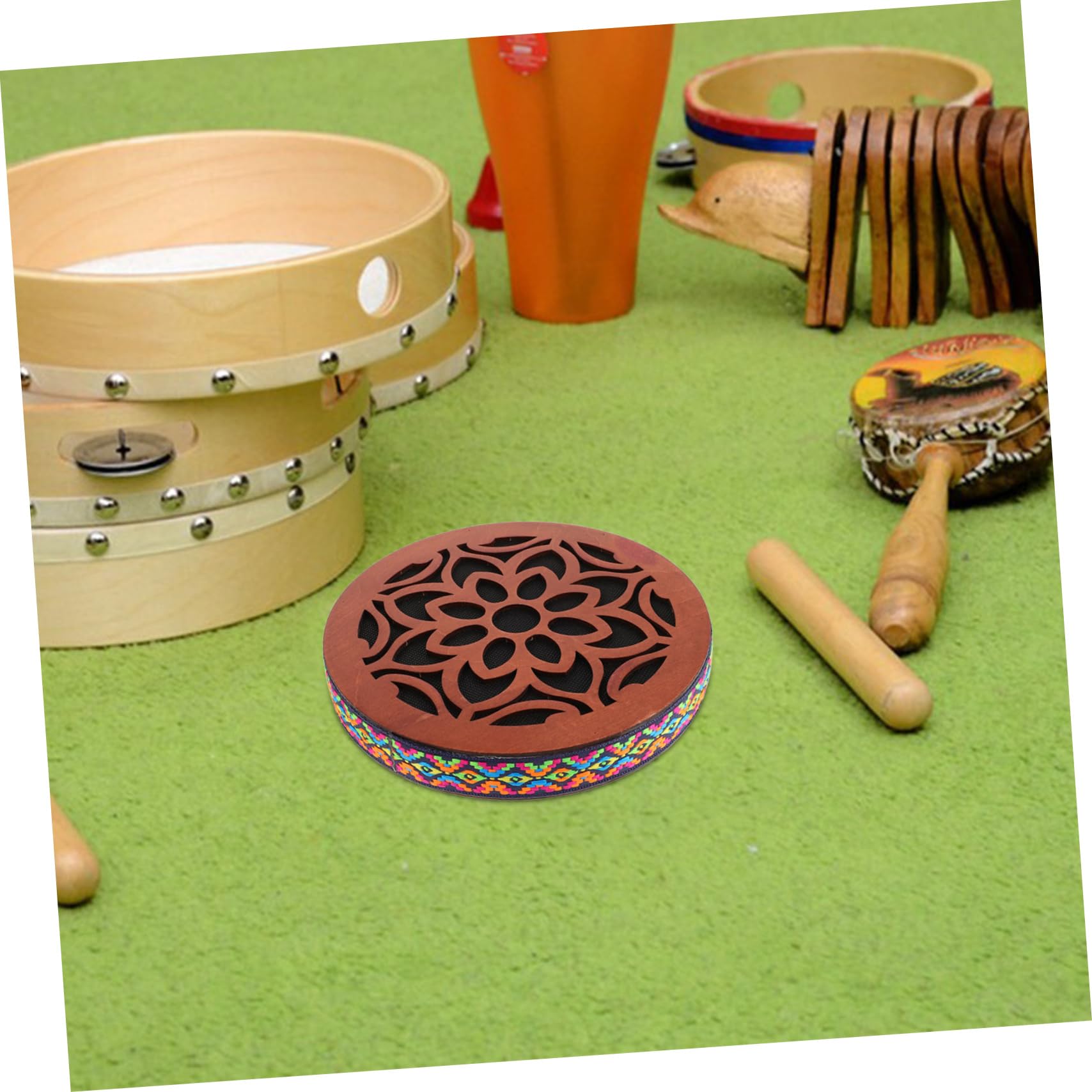 ibasenice Hand Drum Strumento Percussione Rilassanti Per e Meditazione Strumento Portatile Per e Relax