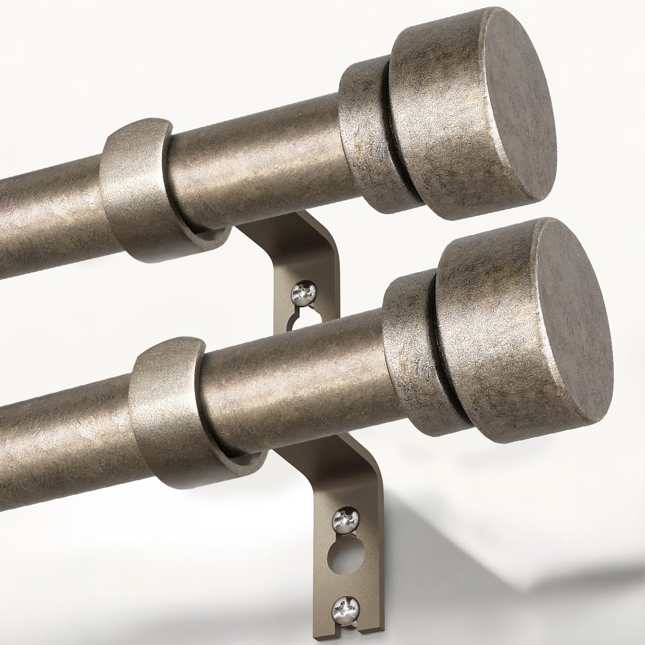 Black Curtain Rods - Adjustable & Heavy Duty -19