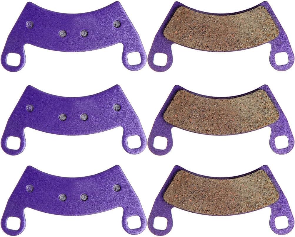 ECCPP Front Brake Pads for Polaris Brutus 2013-2014 for Polaris Ranger 500 2001-2013 (FA452 Carbon Fiber)
