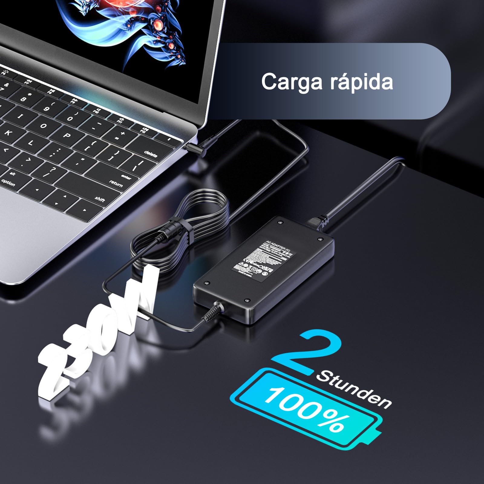 230W Cargador Portátil Compatible con ASUS ROG Zephyrus ADP-230GB B Series | ROG Zephyrus FX95G FX95D FX95DU FX86F GM501GS GX501 GX501V GX501VI GX501VS GX502 GA502DU GU502GU GX502GW GX502GV ADP-230GB B