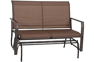 Kozyard Cozy Patio Glider Bench: The Perfect Outdoor Love Seat for Clearance