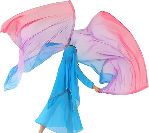 Miniatura 8 de MUNAFIE Juego de banderas de adoración de 55 x 78 pulgadas (2 banderas + 2 varillas + 1 bolsa de almacenamiento) banderas de baile de alabanza para