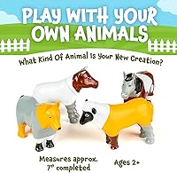 Vista 6 de Magnetic Mix or Match Farm Animals Toy Play Set, 16 Pieces