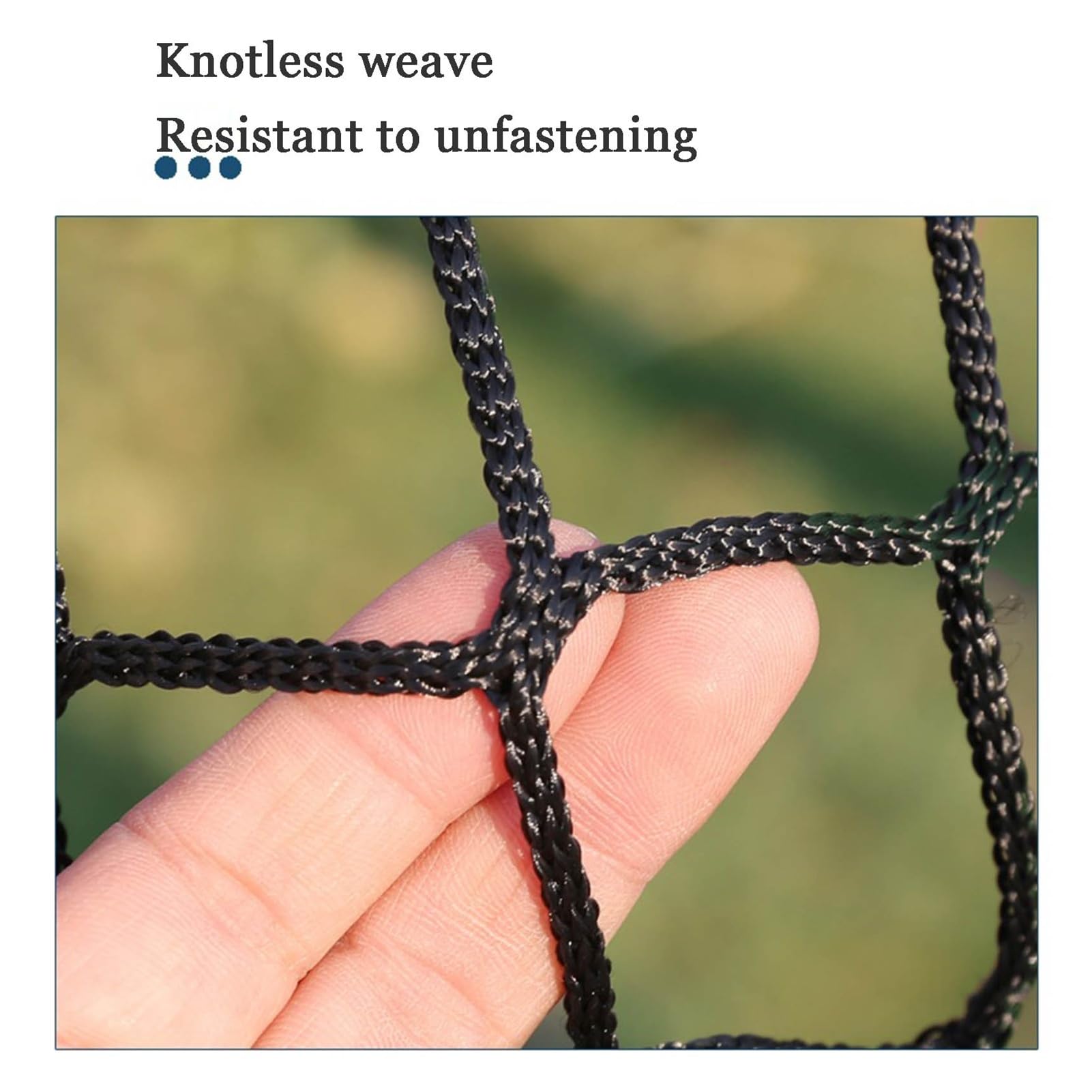 Knotenloses Sicherheitsnetz für Straßenarbeiten, temporäre Barrieren und Treppen, robustes reißfestes Hängemattennetz (1 x 7 m, ideal für Baustellen