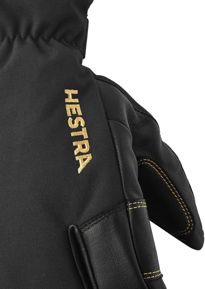 Army Leather GTX 3-Finger Mitten - Men's, Black/Black, 7 - Image 4