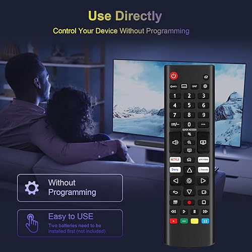 Miniatura 3 de AKB76040302 Reemplazo de control remoto compatible con LG Full HD IPS LED TV Monitor 24LQ51OS 27LQ625S 27LQ600S-WU 27LQ600SWU 27LQ615S 24LQ520S