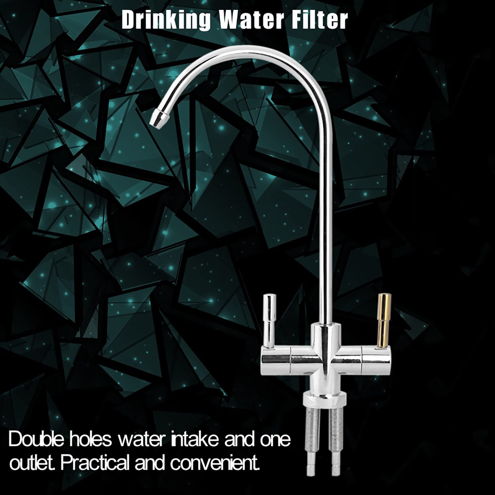 Grifo Purificador de Agua de Cocina - Filtro de Agua Potable Fría y Caliente Con Doble Orificio - Ósmosis Inversa RO Para Fregadero y Dispensador