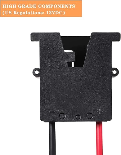 Miniatura 3 de Weewooday 2 conectores de arnés de cables de repuesto compatibles con ruedas de batería SLA de 12 voltios, adaptador de conector de batería de