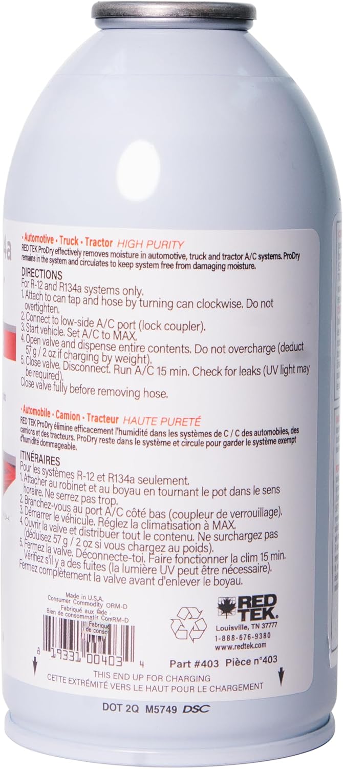 RED TEK ProDry A/C Dehydration Treatment - CASE of 12