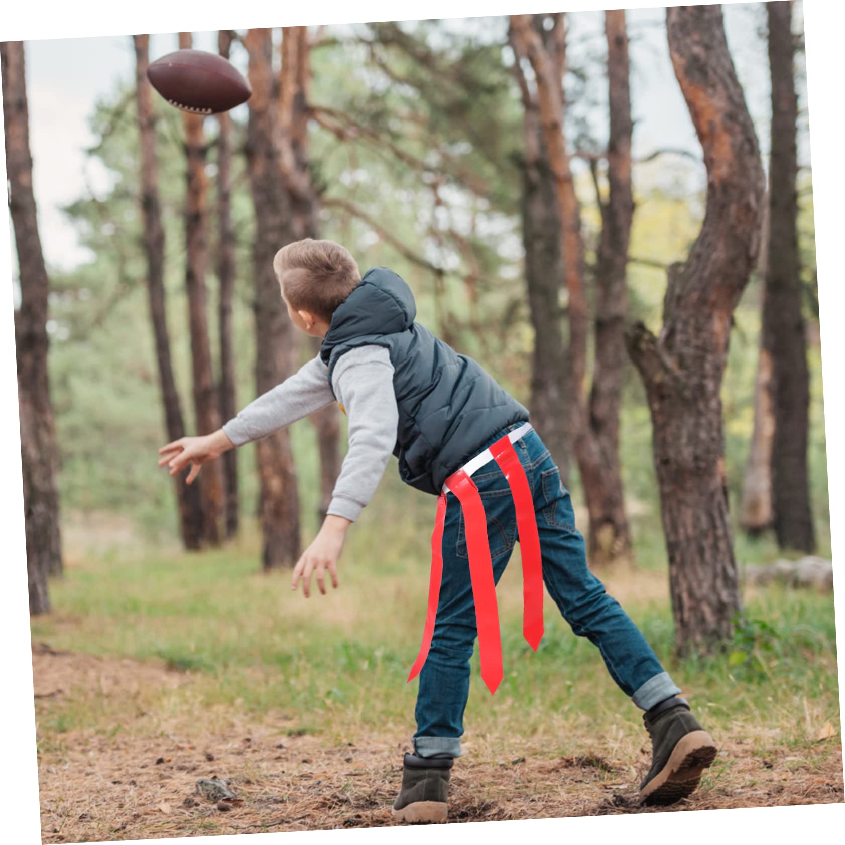 Supvox Fußballgürtel Erobere Die Flagge Flag-football-gürtel Rugby-gürtel Fußball-trainingsgürtel Flag-football-ausrüstung Verstellbare Fußballgurte Flaggen Fahnenmasten Polyester