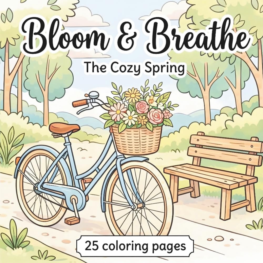 Bloom & Breathe: A Cozy Coloring Book for Relaxation and Mindfulness