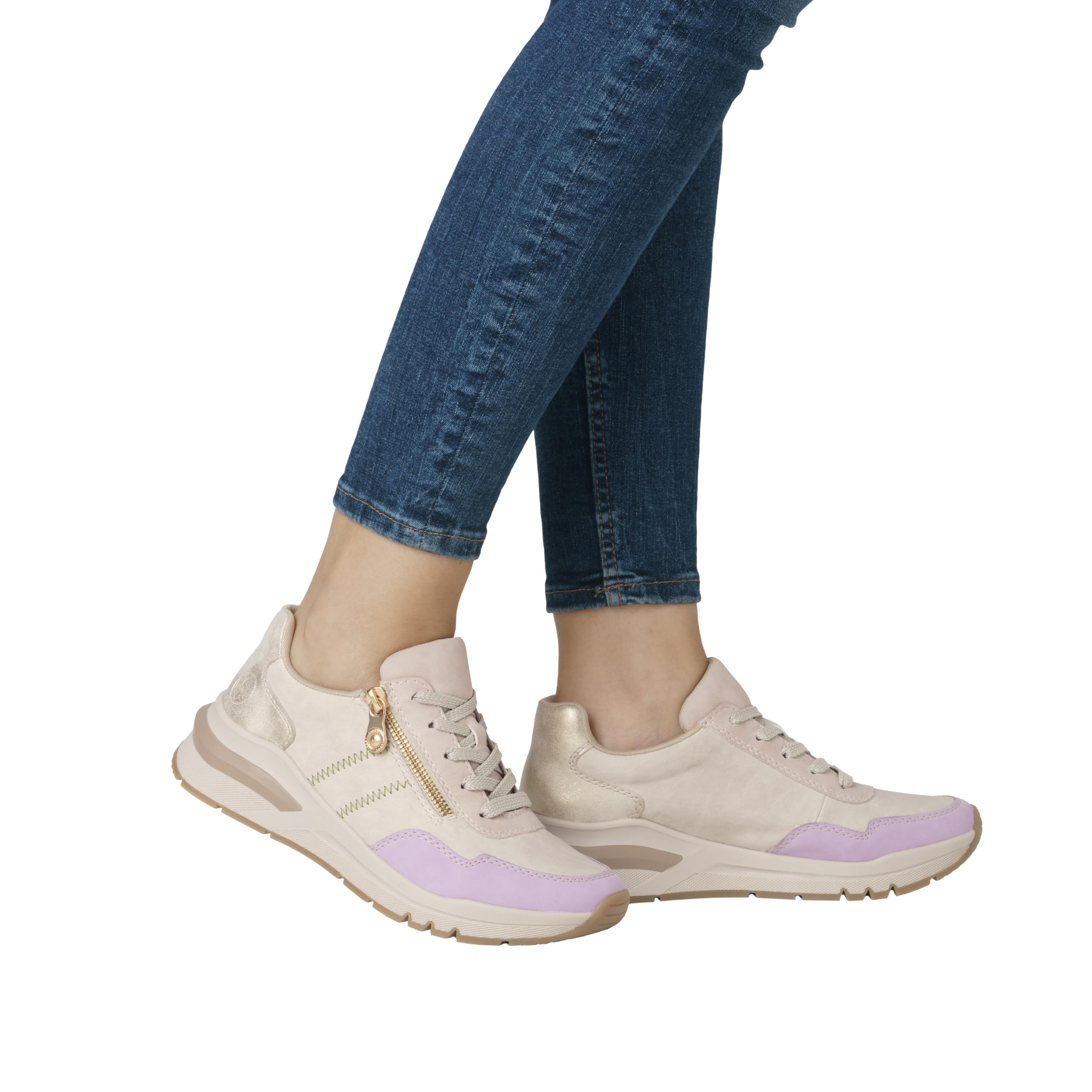 Rieker Mujer Zapatos con Cordones M6601, señora Calzado cómodo,