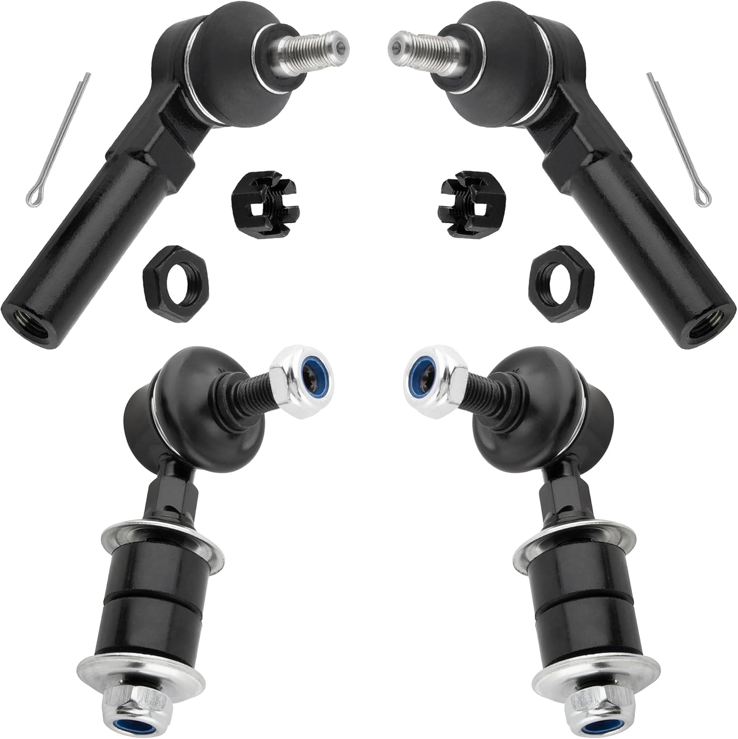 K8643 ES3200 Front Stabilizer Sway Bar Links Outer Tie Rod Ends Left & Right for Nissan Quest Mercury Villager 3.0L 3.3L 1993-2002, Pack of 4