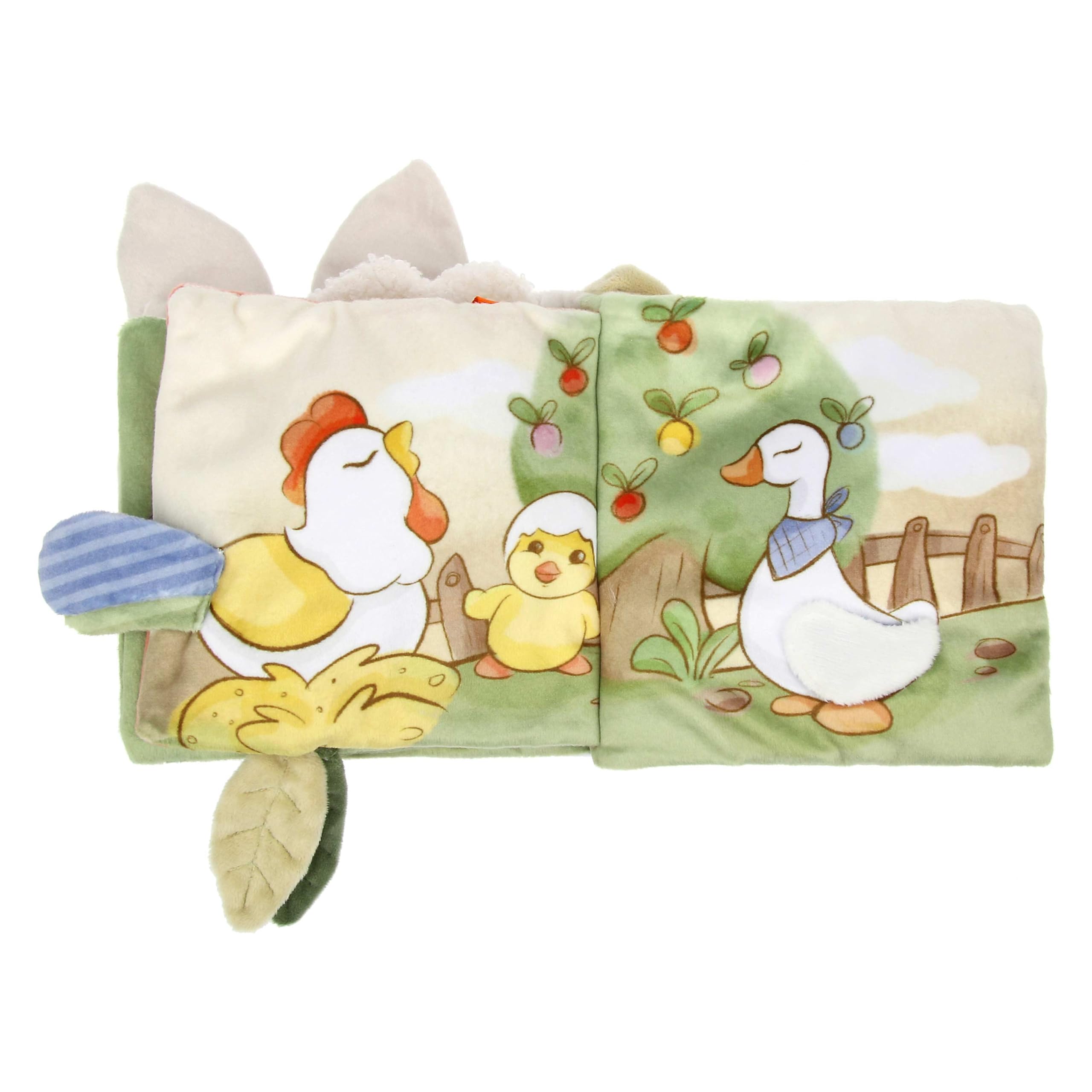 THUN - Libretto gioco - 100% Poliestere + PET + PVC - Collezione Baby Dolce Fattoria - 15 x 15 cm