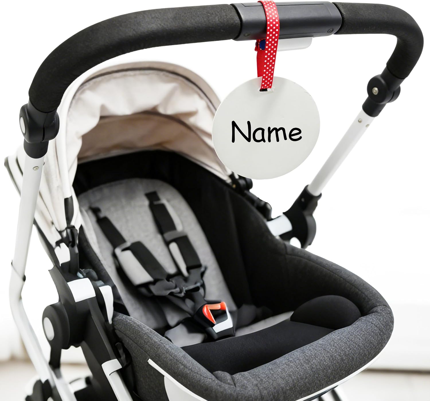 2 Pack Personalized Name Stroller Tag for Theme Park Zoo Stroller Name Tag Identifier Baby Carrier Wheelchair Sign Stroller Spotter