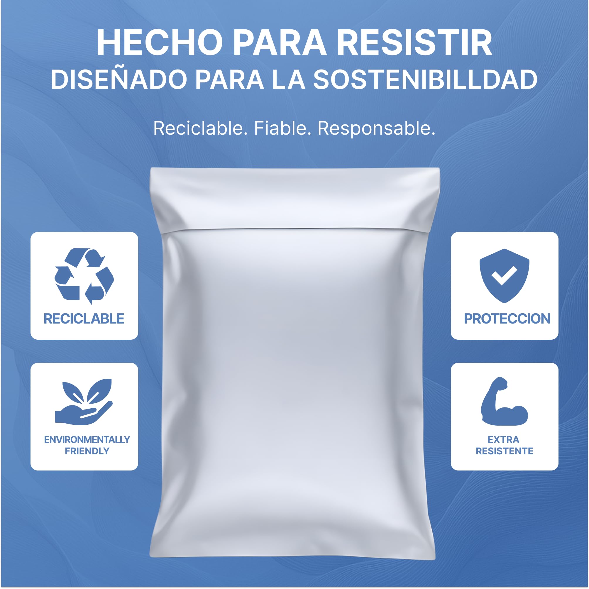 Pack de 25 bolsas de envío S 17x24 cm | Sobres de envío de plástico para ropa y documentos | Bolsas opacas e impermeables para paquetes | Embalaje para Vinted, Wallapop y ecommerce