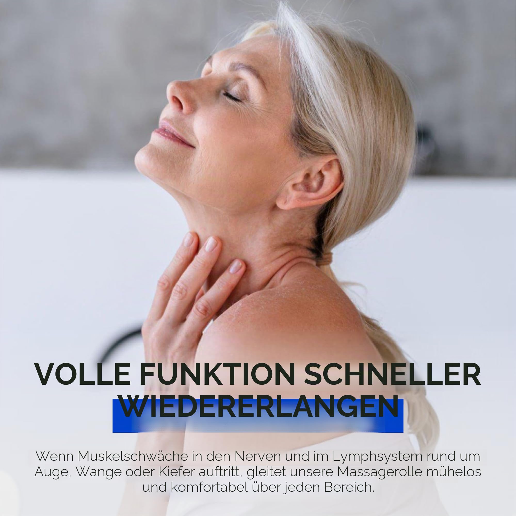 Bell's Lähmungsmassagegerät und Gesichtsstimulator für Lähmungen, Nerven und Muskeln, lindert Steifheit und Entzündungen für Gesicht, unter den Augen, Kiefer, Mund, 2-teiliges Set