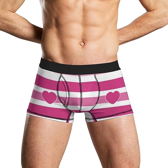 Amazon Uddesign ストライプ パターン モ メンズ ボクサーパンツ ボクサーショーツ 下着 男性下着 ショーツ プレゼント 彼氏 パンツ ボクサー メンズボクサーブリーフ 男性 メンズショーツ ボクサー 通販