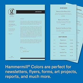 「PAPER IN DESIGN」 Amazon.com : Hammermill 103671 Multipurpose Color Paper
