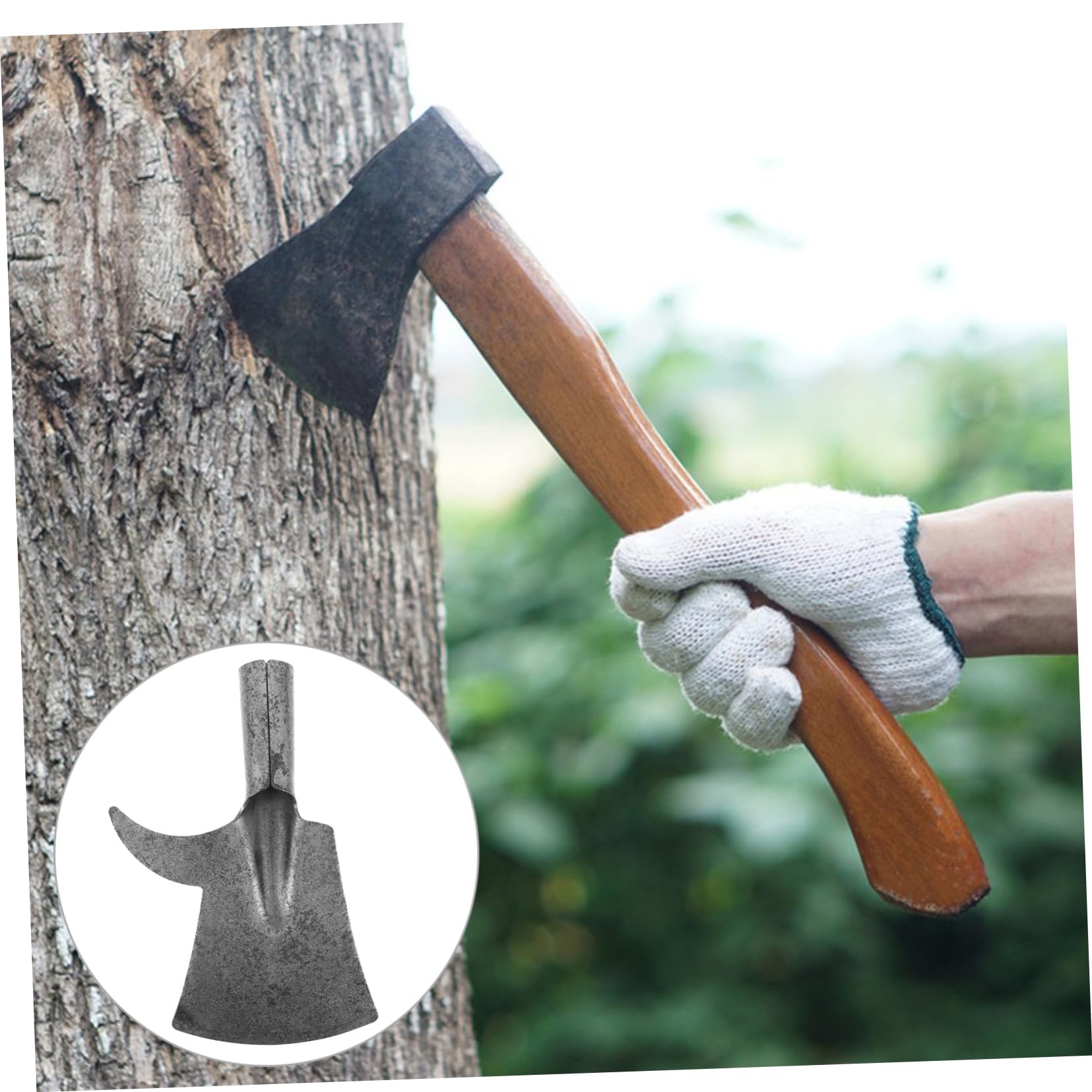 Raspador para Limpiar Corteza y Yeso Suelto para Jardinería, Herramienta Manual Versátil Gancho y Pala Integrada, Resistente y Práctica para Huerto y Bricolaje, Diseño Compacto