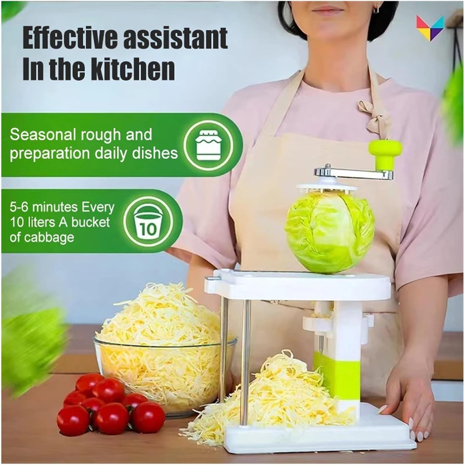 Cabbage Graters Vegetable Cutter Home Hand-cranked Shredder Slicer Manual Lettuce Shraded Knife Sauerkraut Cutter Kitchen Gadget