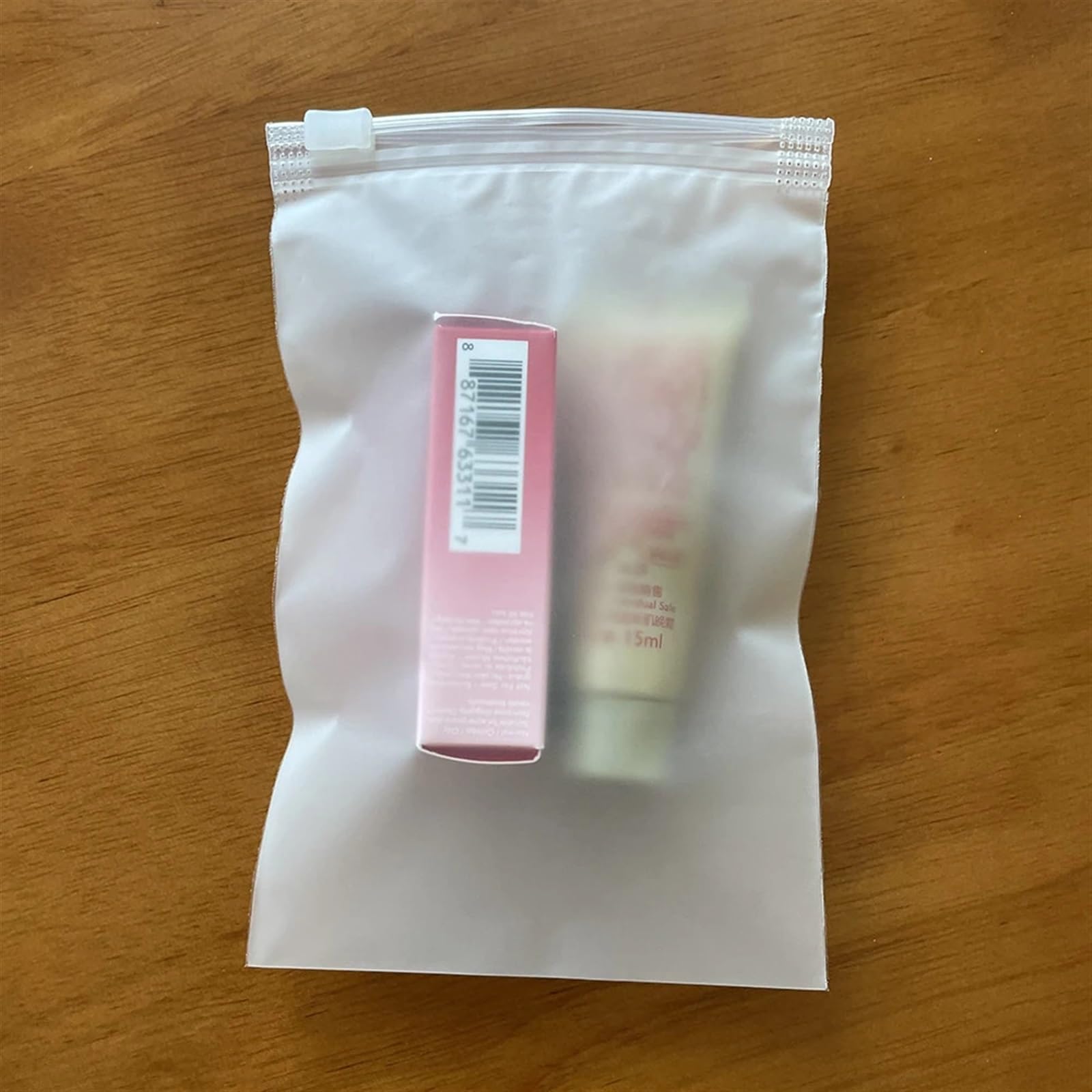 bolsa con cierre, 40 bolsas de plástico impermeables y a prueba polvo con cierre hermético, viaje, planas CPE deslizante, bolsa for guardar ropa interior(20x30cm(40PCS))