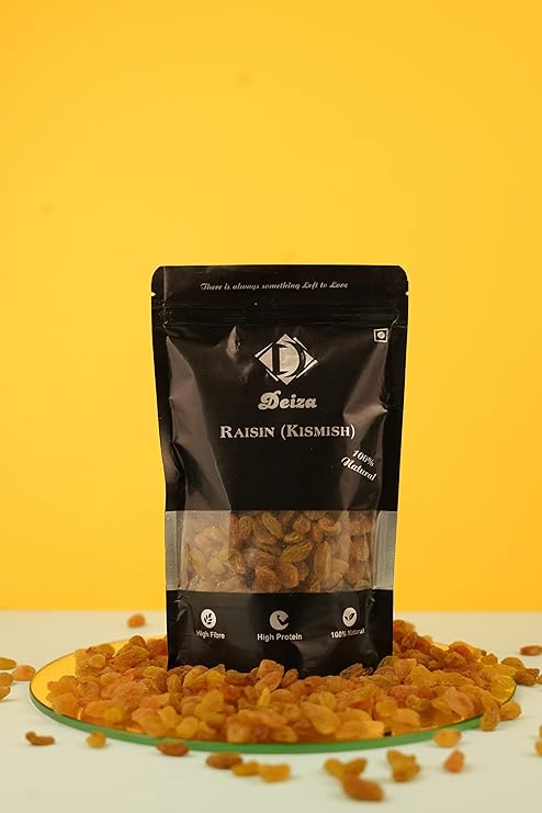 DEIZA seedless Green Raisins- 100g | Kishmish |Green Raisins Kismis fresh Raisin Dry fruits Kismis For Every Occasion and Gift at Rs. 50