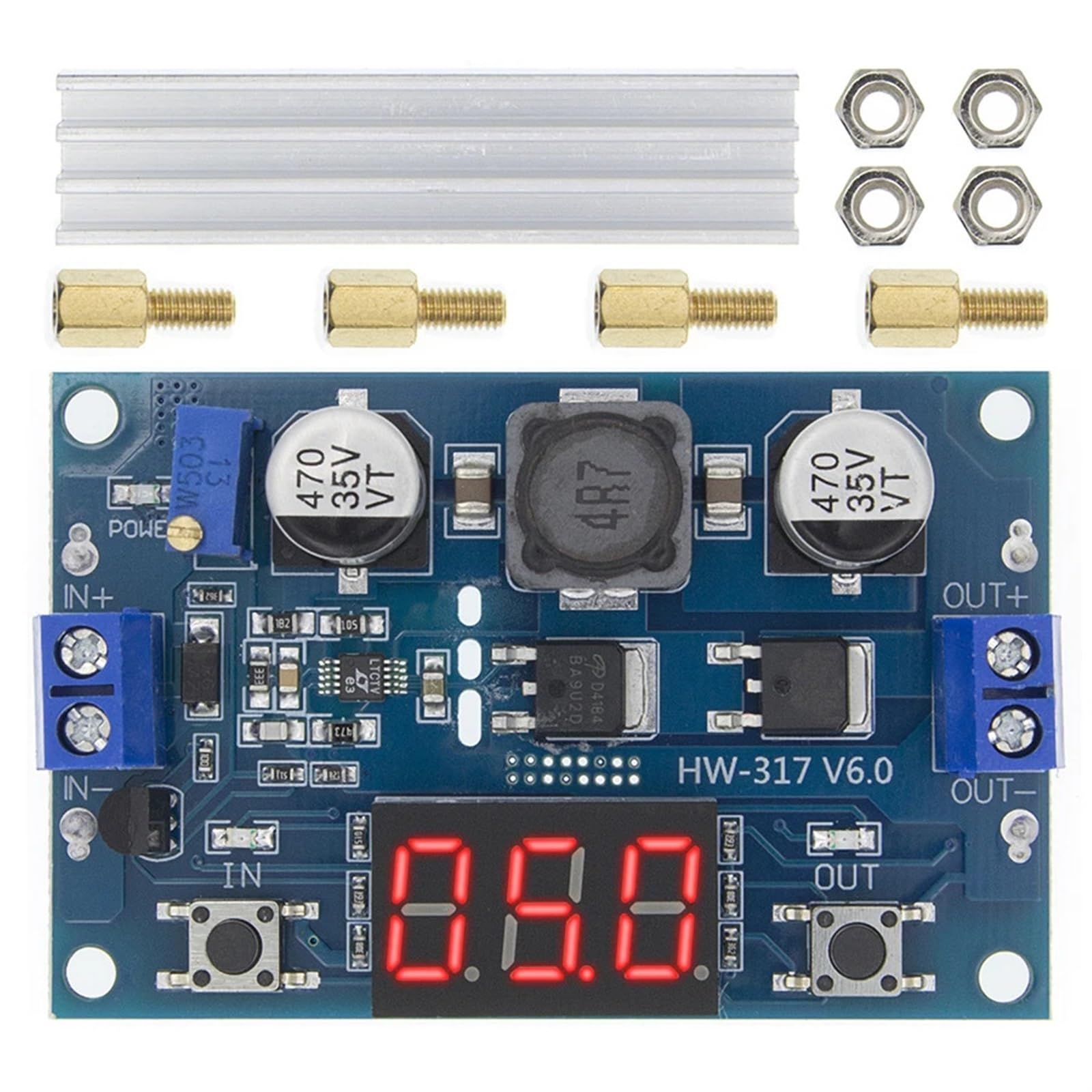 Convertisseur LTC1871 haute précision régulateur de tension avec voltmètre LED