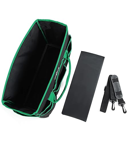 Miniatura 8 de JJRING Bolsa de transporte multifuncional grande, bolsa de nailon 600D para artistas con 16 bolsillos para arte, manualidades, costura, maquillaje o