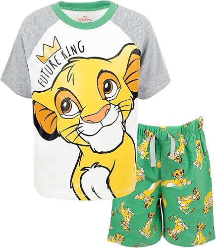 Disney Pixar Cars Mickey Mouse King Toy Story Buzz Lightyear - Conjunto de camiseta gráfica y pantalones cortos de rizo francés