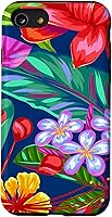 Vista 18 de Hawaiian Tropical Phone Case Yellow Red Hibiscus Plumeria Case for iPhone 17