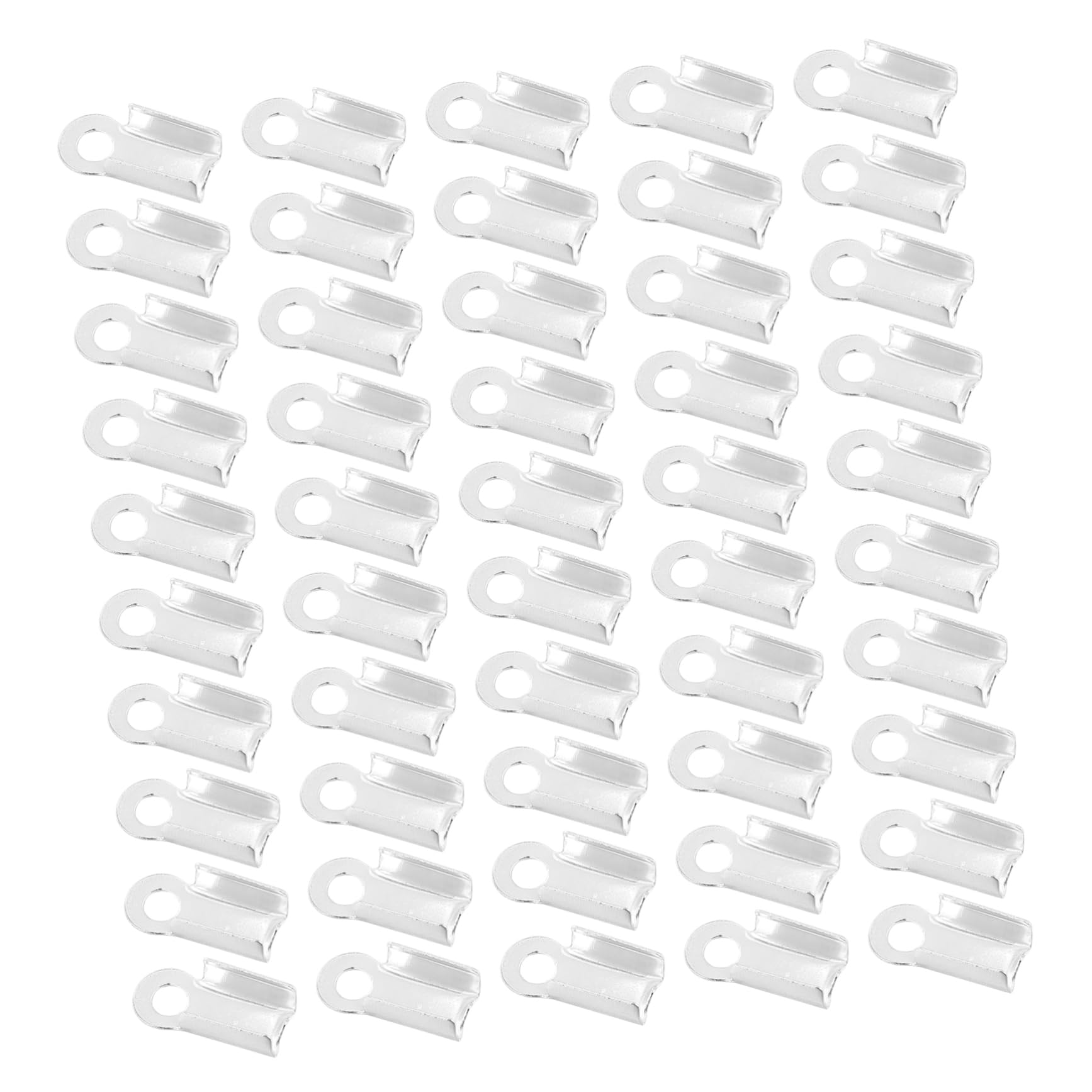 GLSTOY Strong Tarnish-Resistant Stainless Steel Crimp Ends 500pcs for Jewelry Making DIY Handmade