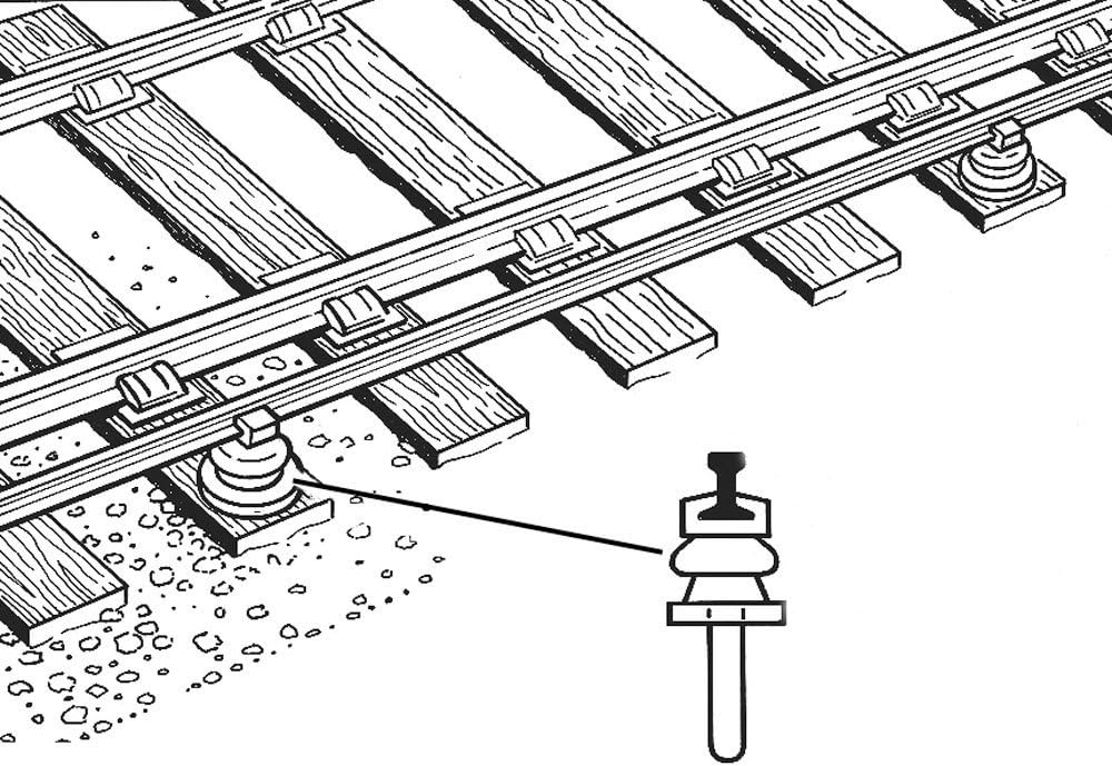 Peco IL-120 Conductor Rail Chairs for Code 60 Rail (PEIL-1) by Peco