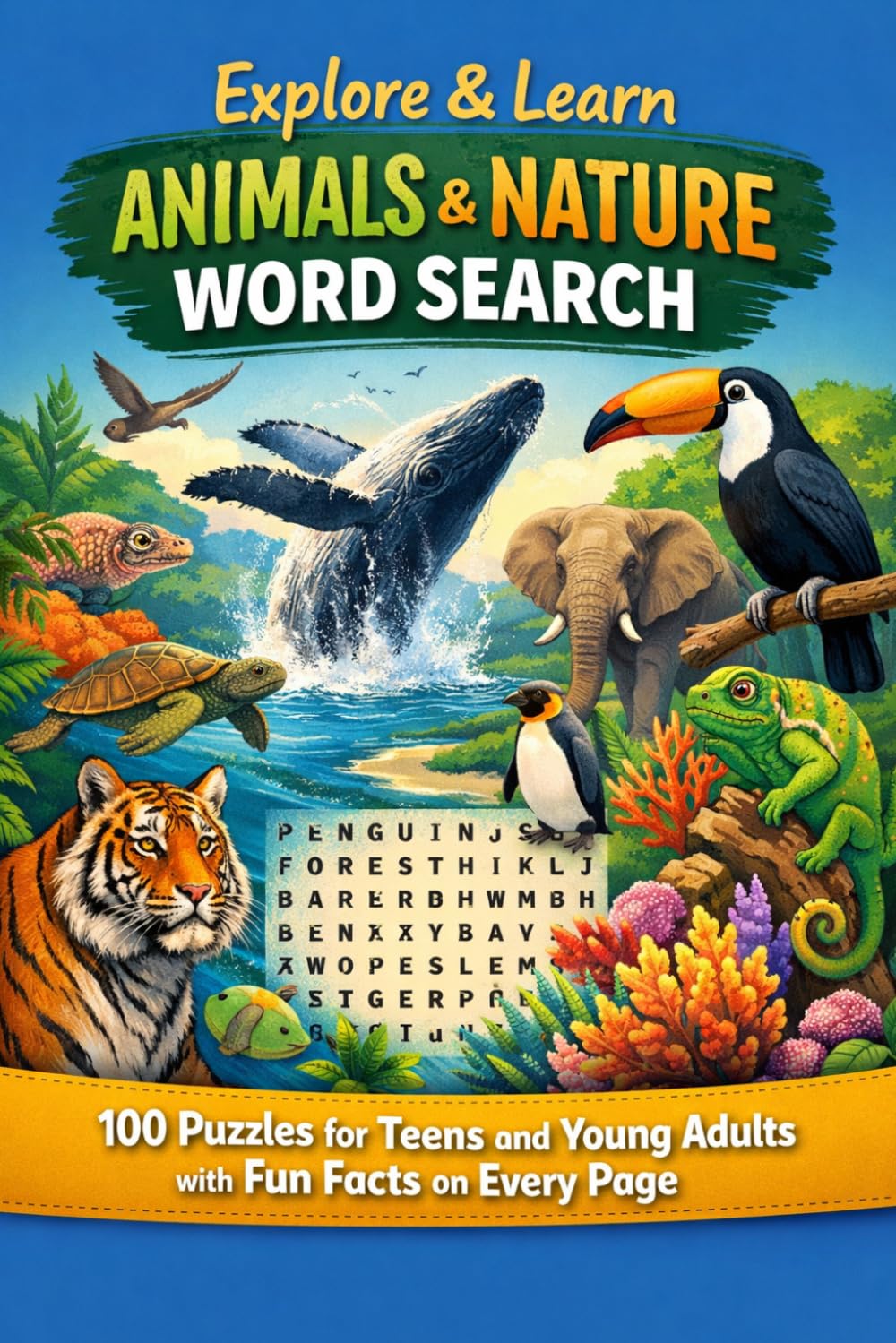Explore & Learn: Animals & Nature Word Search | 100 Puzzles for Teens and Young Adults with Fun Facts on Every Page (Explore & Learn Puzzle Series)