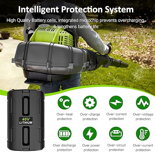 Miniatura 7 de Reemplazo de batería de litio OP4060 de 40 V 6.0 Ah para todas las herramientas eléctricas Ryobi de 40 voltios OP4015 OP4026 OP40201 OP40261 OP4030