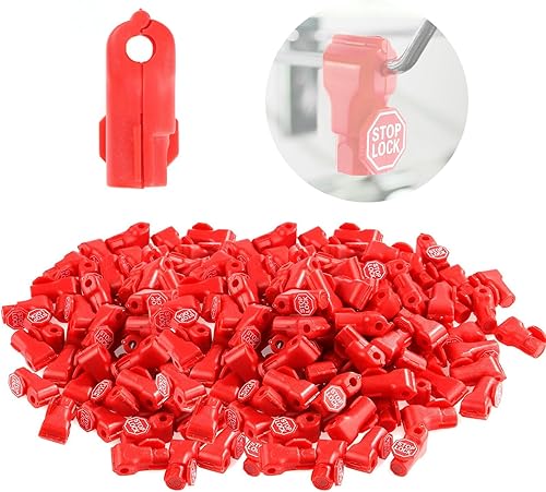 IRONWALLS 200 cerraduras de gancho de clavija (rojo)