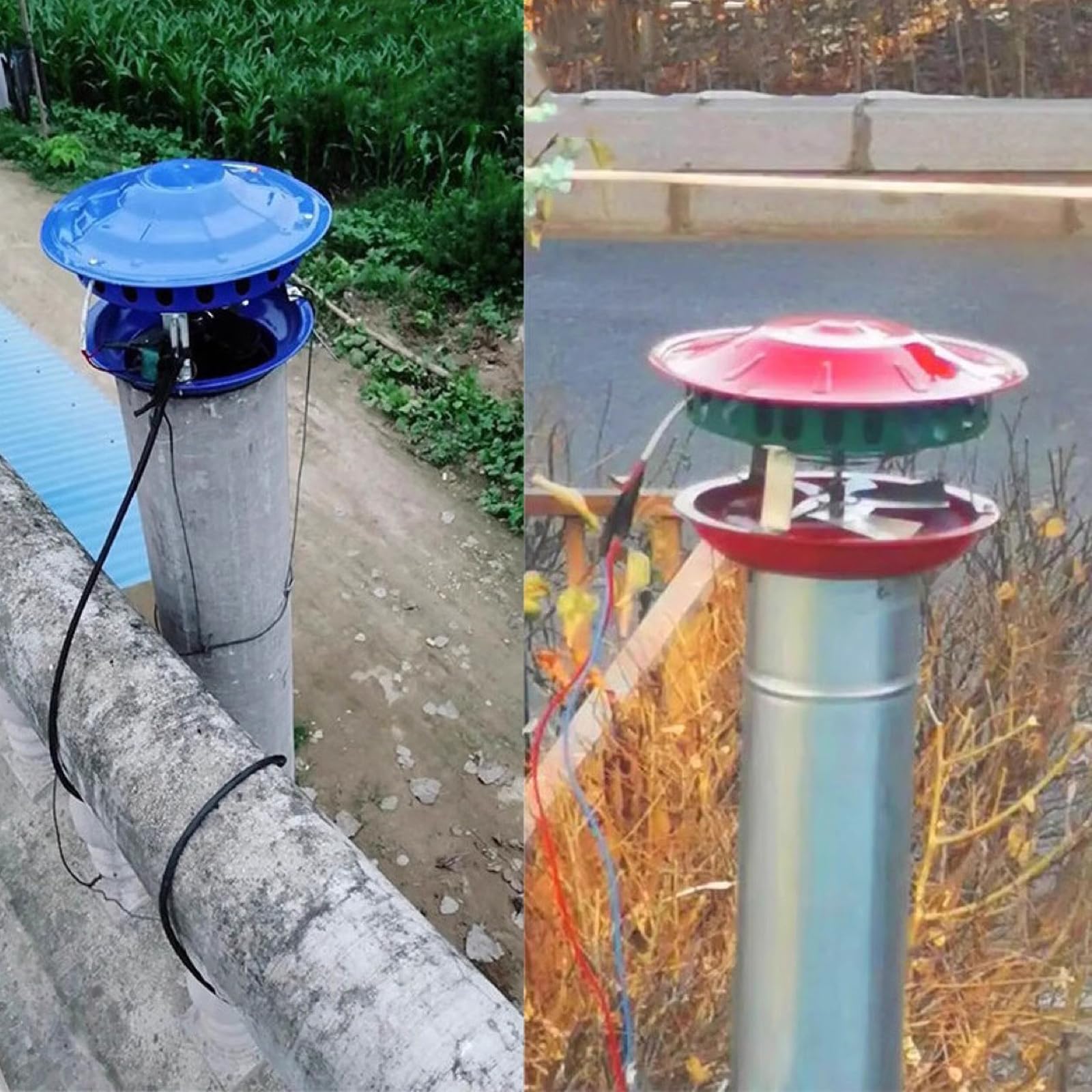 Wytwornica dymu do komina dachowego o mocy 60 W, wentylator wyciągowy do komina, wentylatory kominowe,9cm