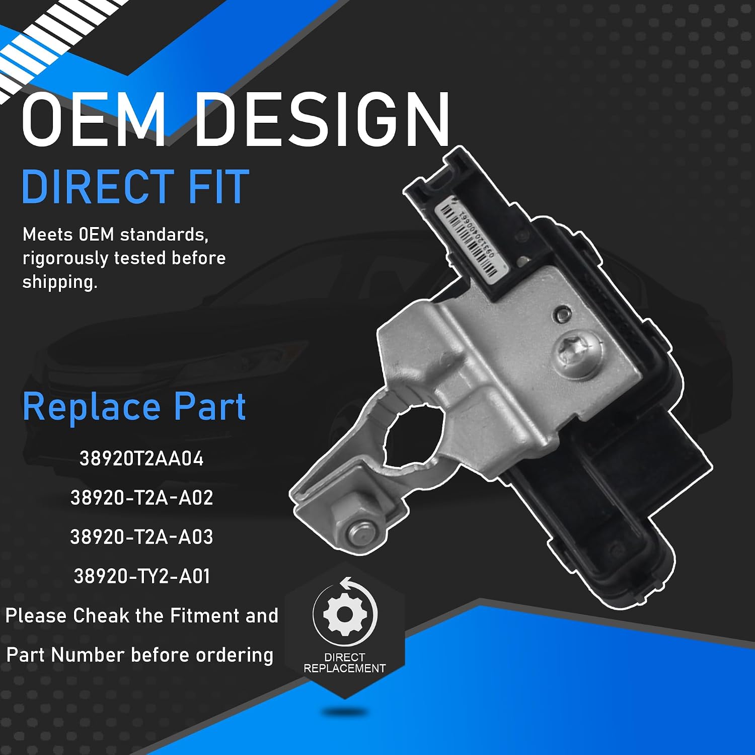 Car Battery Terminal Sensor with Pigtail Connector Compatible with 2013-2017 Honda Accord 2014-2020 Acura RLX Replaces 38920T2AA04 38920-T2A-A02 38920-T2A-A03 38920-TY2-A01