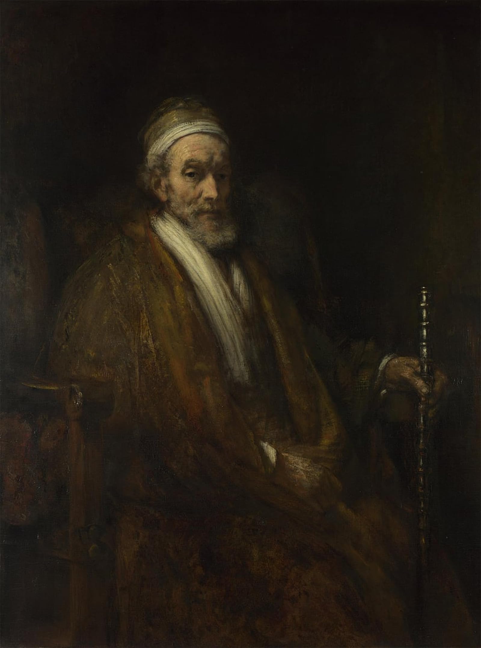SERENDIPITP Retro Picture Poster Wall Art Pictures Painting Portrait of jacob trip by Rembrandt van Rijn Wall Art Canvas Print for Wall Decor 60x90cm