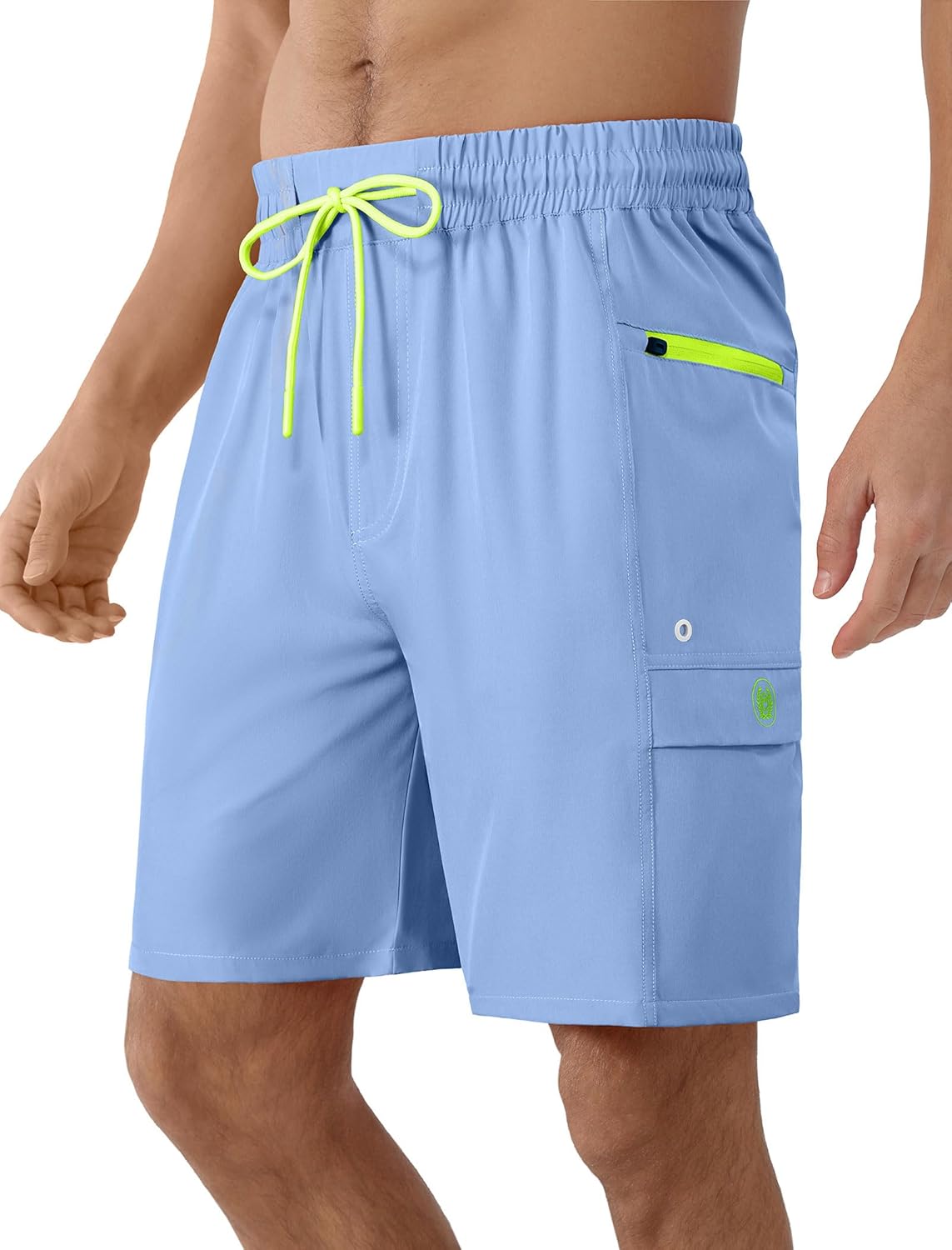 APTRO Men's Swim Trunks 9 Inch Quick Dry Board Shorts with 4 Pockets No Liner Bathing Suit Swimwear Beach Short