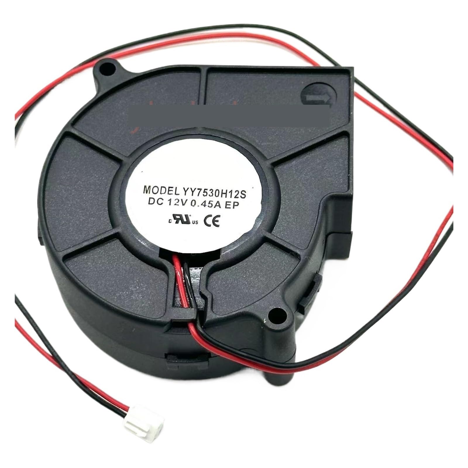 UITGVDQAT YY7530H12S DC 12V 0.80A 75x75x30mm 2-Wire Server Cooling Fan