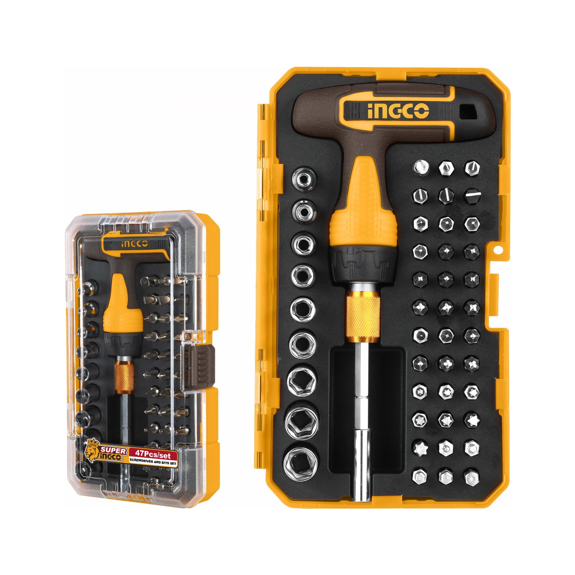 INGCO 47 Pcs T-handle Wrench Screwdriver Set HKSDB0478-image-23