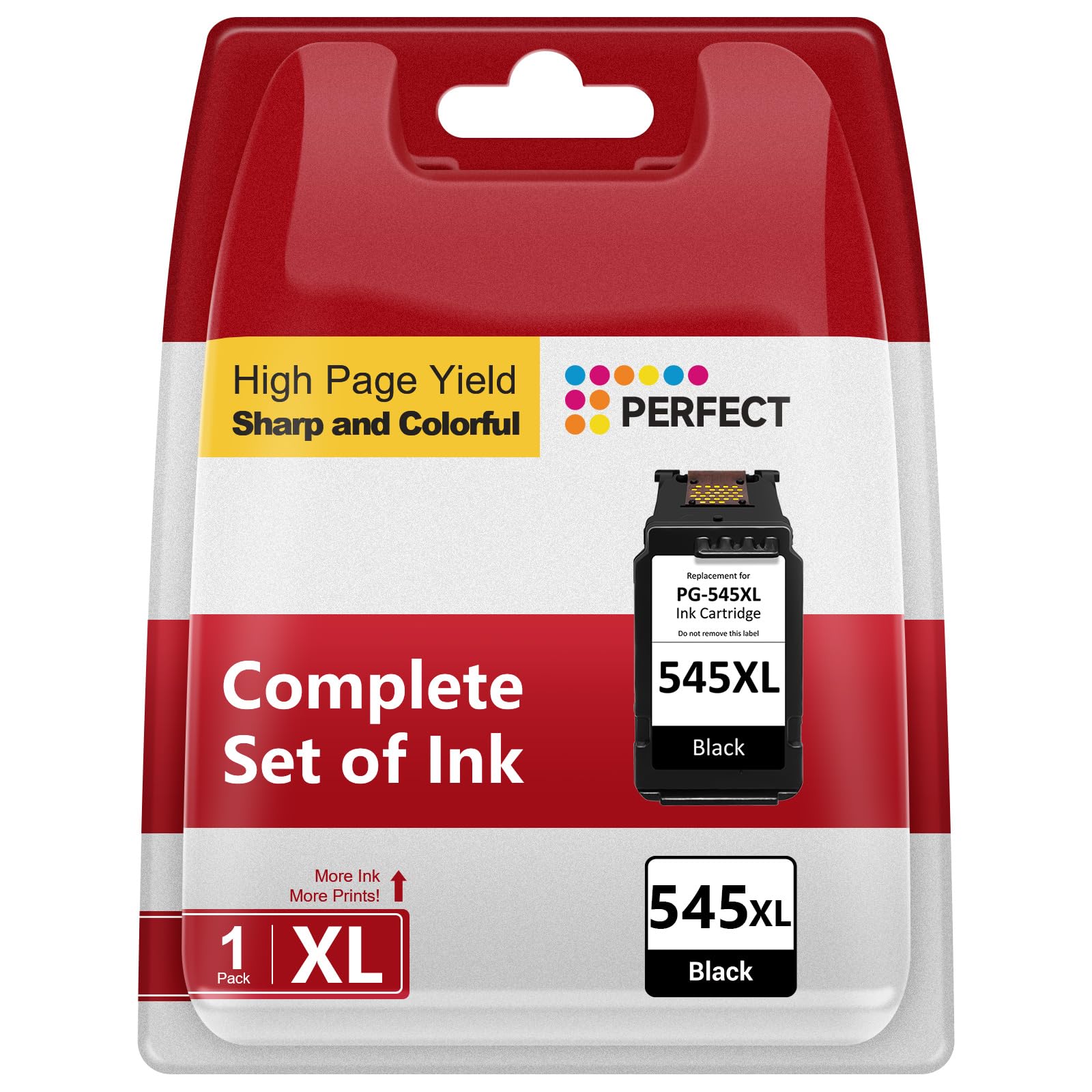 545XL Schwarz Replacement für Canon 545, Druckerpatronen 545 Ersatz für Canon TS3350 Patronen Schwarz für Pixma MG2500 MG2950 MG2550S MX495 TR4550 TR4551 TS3150 TS3151 MG2450 (1 Pack)