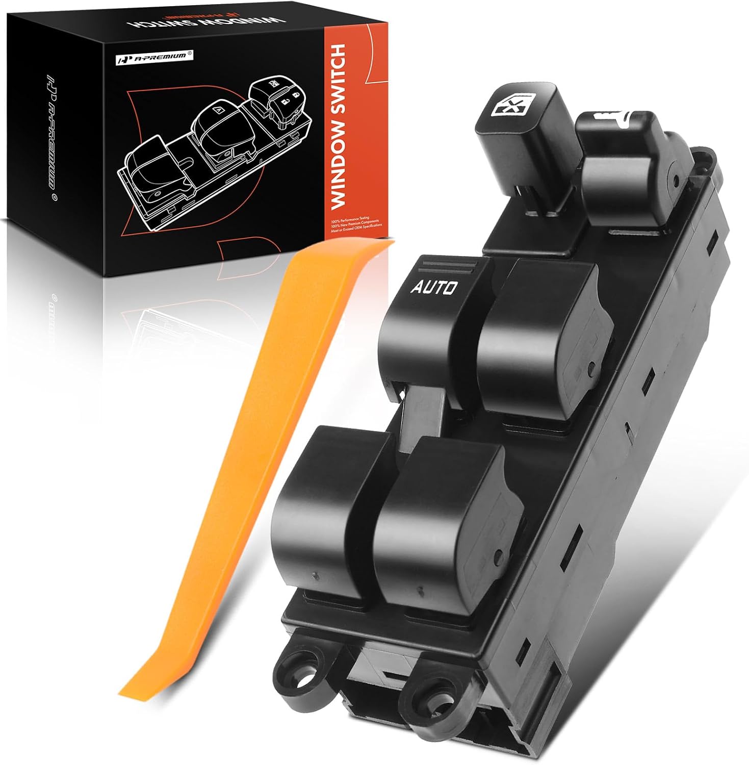 A-Premium Power Window Switch Compatible with Nissan Altima 1998-2001 Sentra 1998-1999 Frontier & Subaru Legacy Outback 2000-2004, Front Left Driver Side, Replace # 254019E000, 83071AE01B