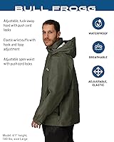 Vista 2 de Frogg Toggs Chaqueta impermeable Bull Frogg, color piedra, talla S