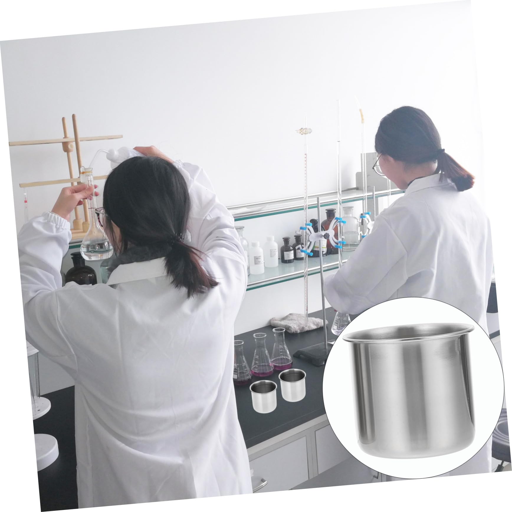 6 Piezas Vasos Medidores Pequeños Inoxidable Vasos para Medicina sin Prácticos y Duraderos para Uso Doméstico y Restauración