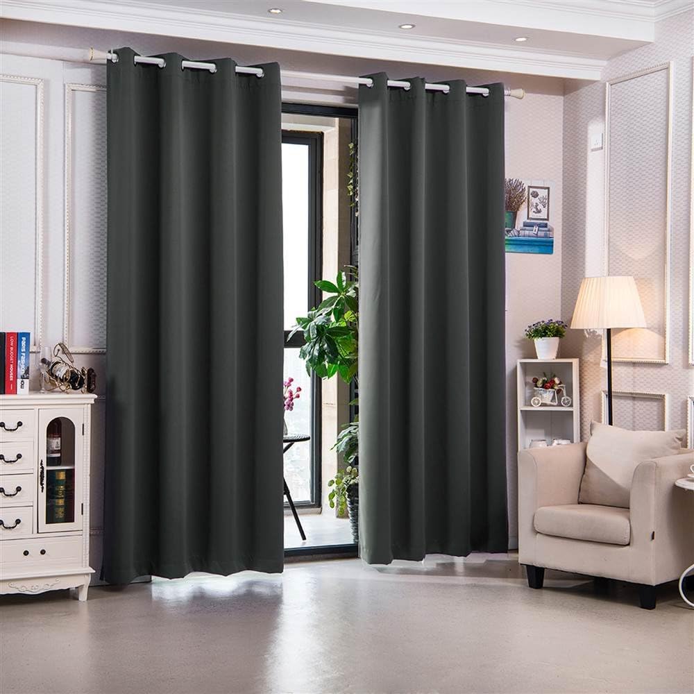 Elegant Home FashionsEHF Window Panel, Smoke Grey