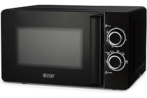 Amazon Basics Microwave | 0.7 Cu. Ft. with Rotary Switch Knob