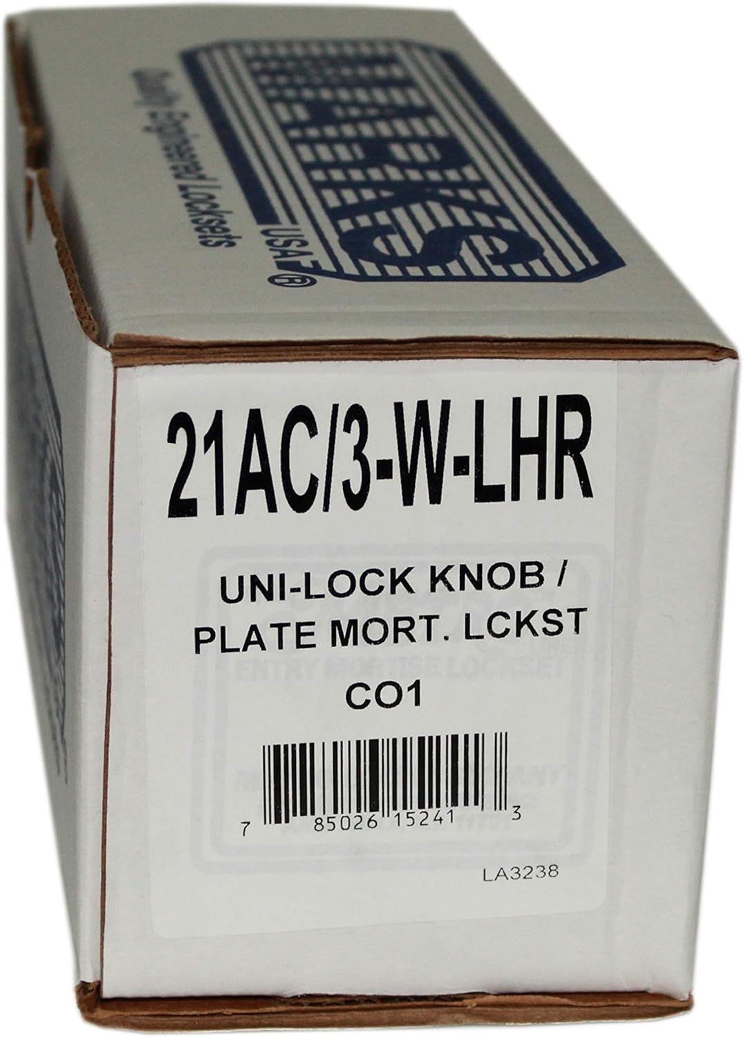 Marks 21AC LHR Double Cylinder Iron Gate Ornamental Knob Plate Mortise Lock Set with 2-1/2" Backset